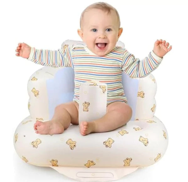 Premium Infant Sofa for Safe & Supported Sitting | Inflatable | Pediatrician-Backed Baby Sofa