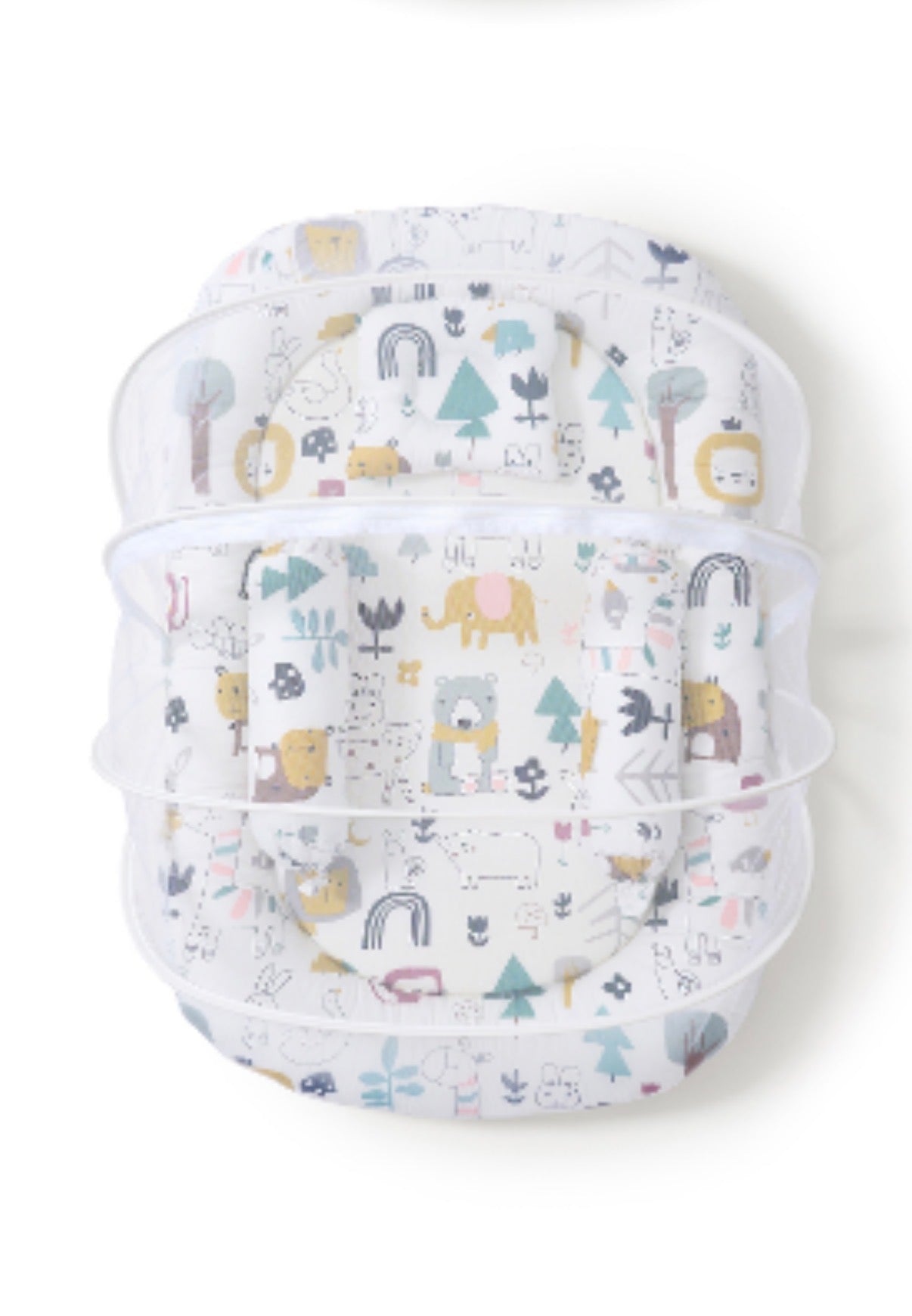 Kidspark neo | baby crib | mosquito net | side pillows