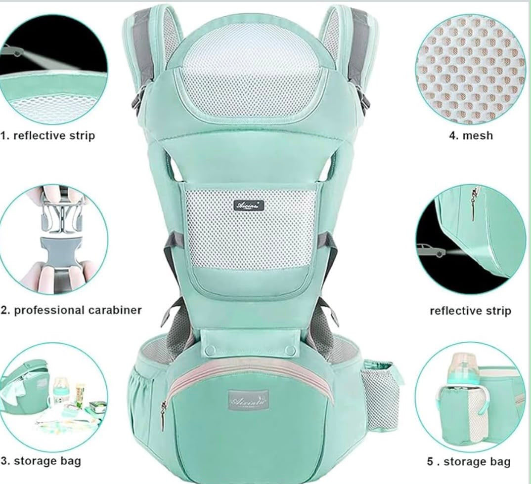 Kidspark nurture pro | premium baby carrier | 360’ positions | wider hip seat | comfort