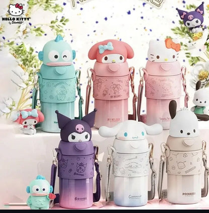 Cute Sanrio characters double wall insulated premium quality sippers- 560 ml