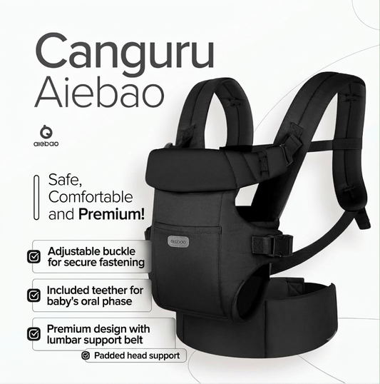Kidspark Aiebao premium baby carrier | padded straps | M position sit| built in teether