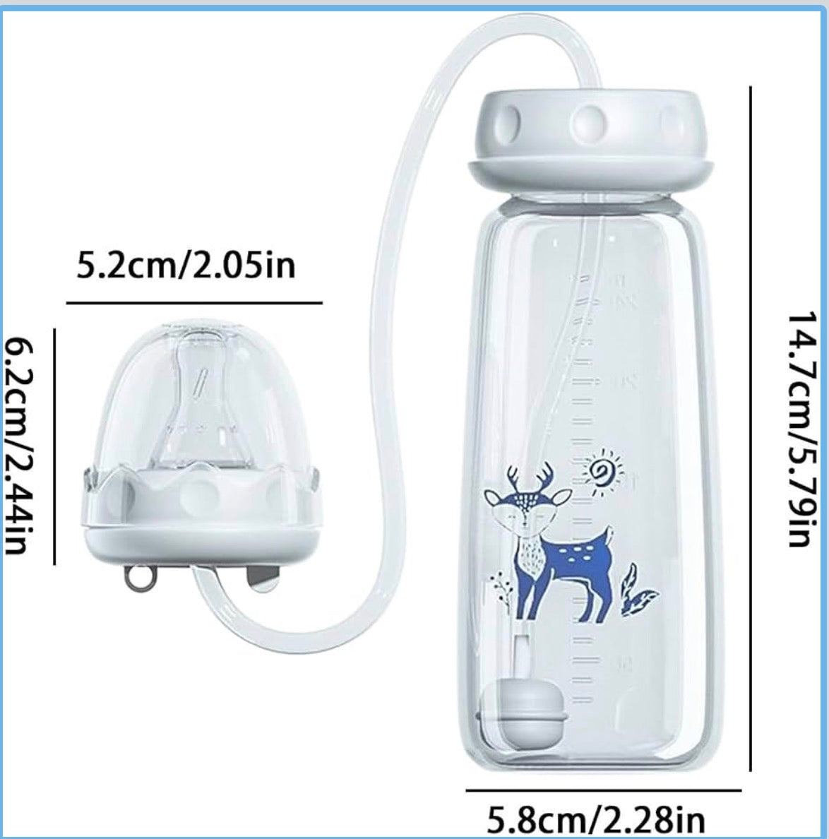 Kidspark Silicone Anti Colic Portable Adjustable | Hands Free Baby Bottle | Adjustable Self Feeding Training Bottle