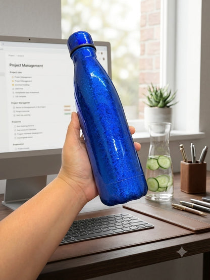 Glitter glitze 750 ml vacuum steel bottle