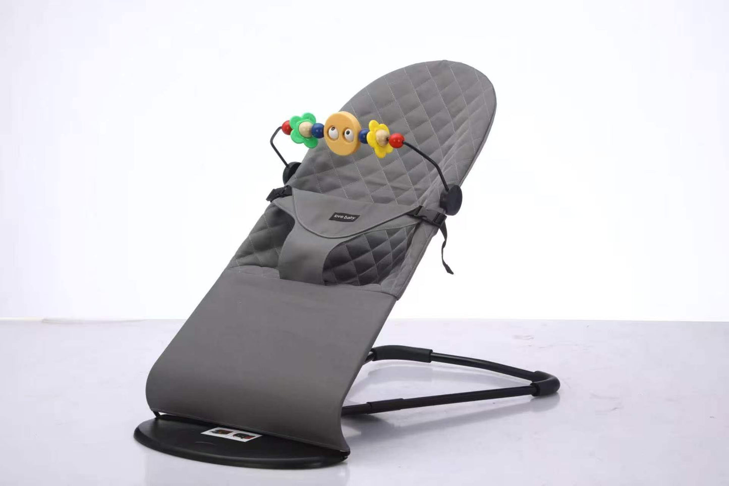 Kidspark Infant Natural Swing Bouncer | Compact | Foldable and Multi Recline Back | Removable Toybar/Fidget Bar | 0-9 months
