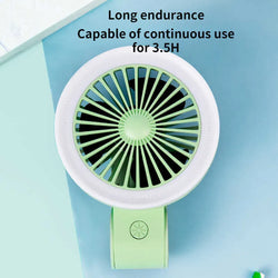 Portable USB Mini Handheld Fan: Folding Fill Light, Multifunctional, Compact for Students, Outdoor Use, Summer Cooling - Kidspark