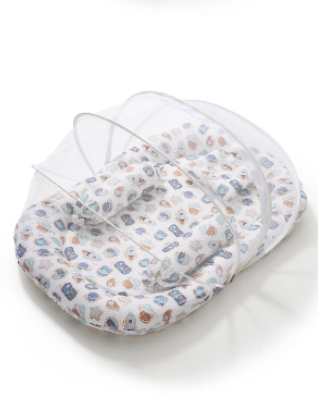 Kidspark neo | baby crib | mosquito net | side pillows