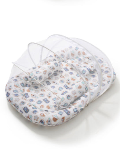 Kidspark neo | baby crib | mosquito net | side pillows