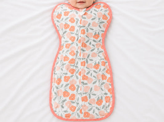 Kidspark Sleepie Pro | tulips Premium Baby Swaddle Wrap | 1 TOG | Soft Breathable Newborn Sleep Sack | Anti-Startle Sleep Wrap | 0-6 month