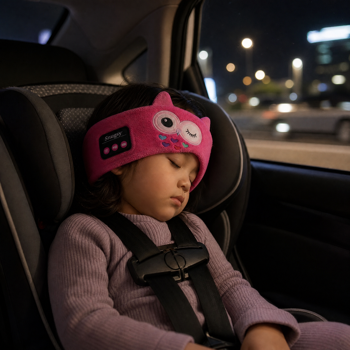 Snugsy Buds 2.0 | wireless headphones for white noise/music | eye mask