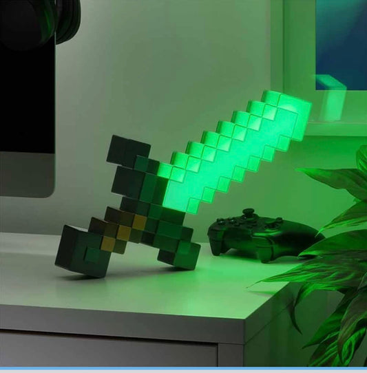 Minecraft Diamond Sword Light with stand - 6 Dynamic Light Modes