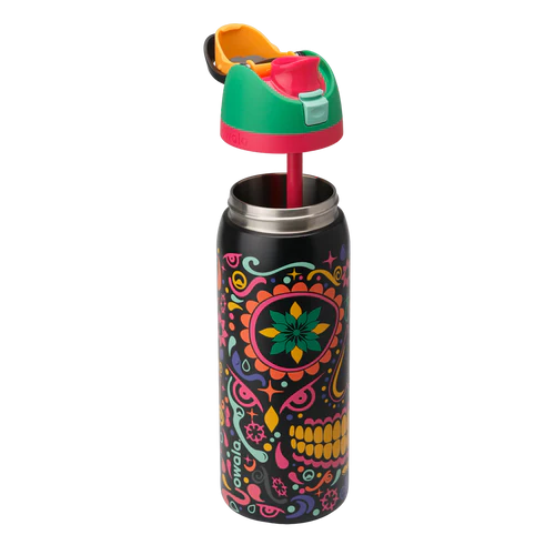 Owala sugar skull | 32 oz | free sip | 2 in 1 lid | glow in the dark