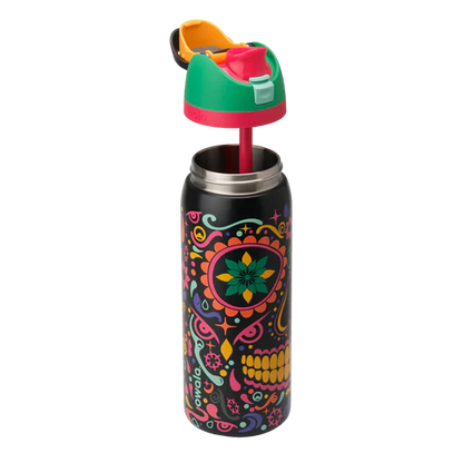 Owala sugar skull | 32 oz | free sip | 2 in 1 lid | glow in the dark