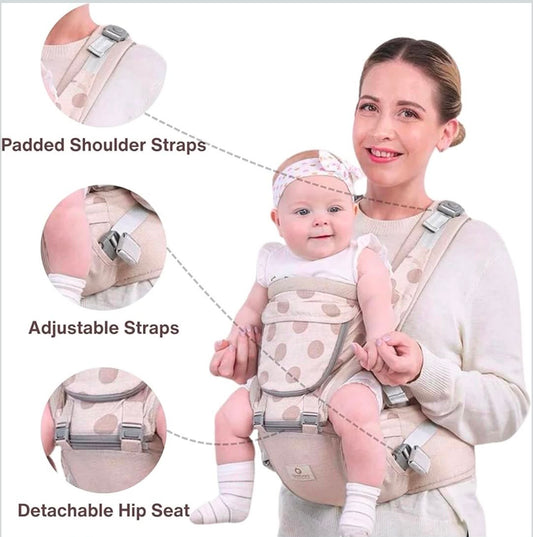 Aiebao Korean premium daisy carrier | hip seat | max storage| detachable chest support