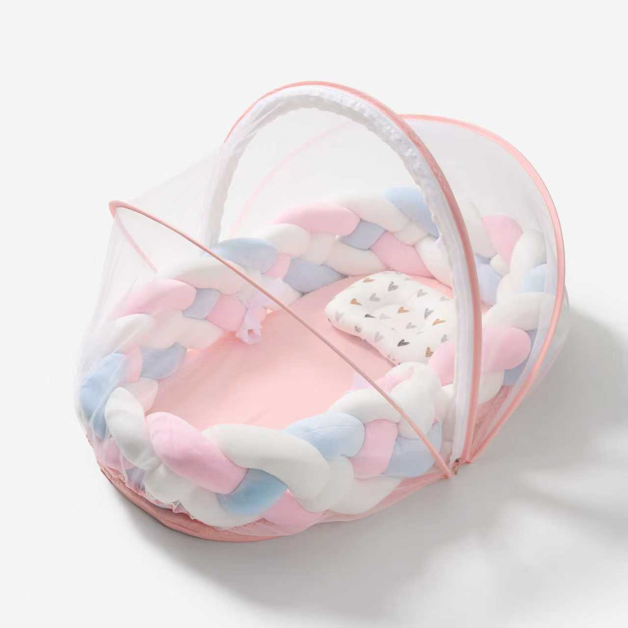Baby nest 3.0 | Knotted braided  bumpers | Eco friendly | luxury