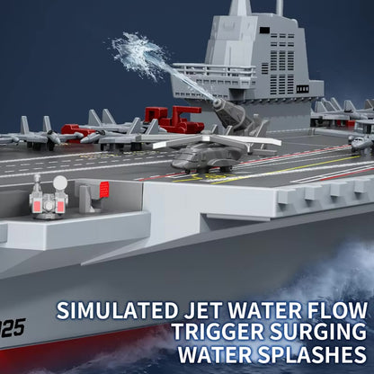 2.4GHz RC High Speed Boat Remote Control Aircraft Carrier Warship S19 Electric Water Toys RTR Battery Dual Motor USB Charge