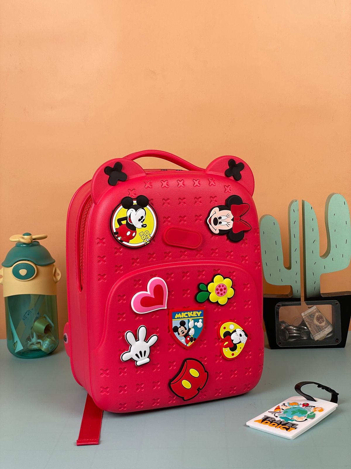 Crocs Style Silicone Backpack with DIY Jibbitz red