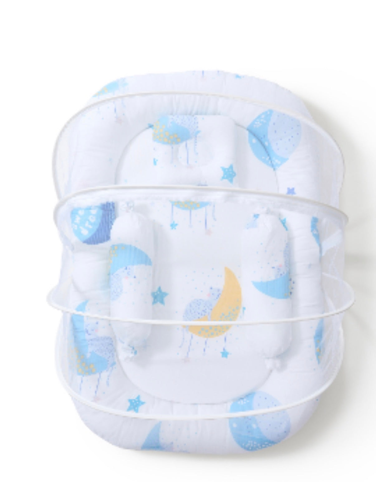 Kidspark neo | baby crib | mosquito net | side pillows