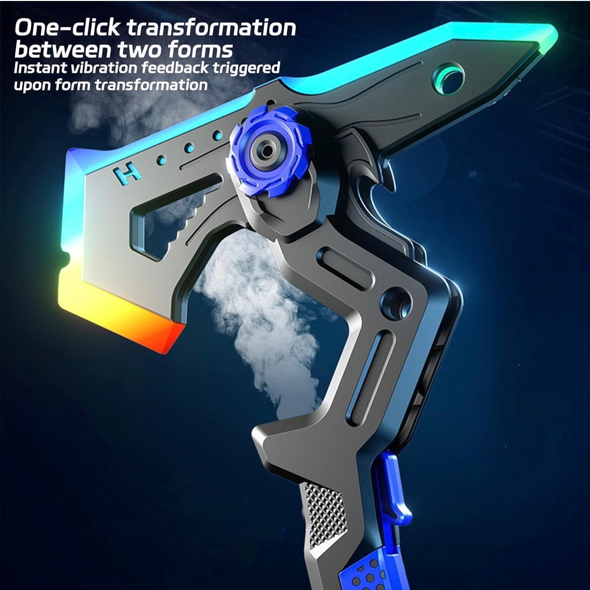 LED AXE & sword with Smoke, Spark Effects & Vibration Action Toy, 7-Color Light Blade with Sound FX, Anime-Inspired Cosplay Katana for Roleplay,3Year+
