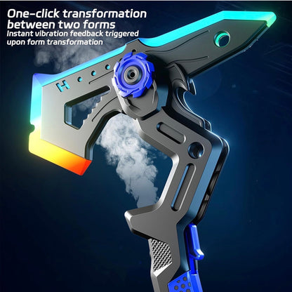 LED AXE & sword with Smoke, Spark Effects & Vibration Action Toy, 7-Color Light Blade with Sound FX, Anime-Inspired Cosplay Katana for Roleplay,3Year+