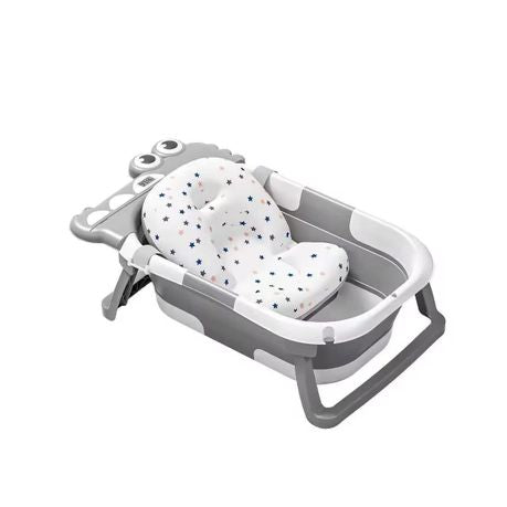 Portable baby bath tub 0-5 years | cushion | temperature monitor | EU standards quality