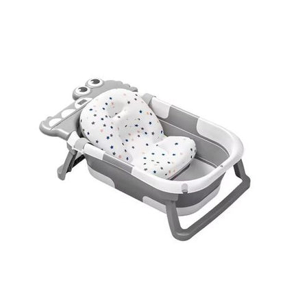 Portable baby bath tub 0-5 years | cushion | temperature monitor | EU standards quality