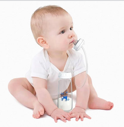 Kidspark Silicone Anti Colic Portable Adjustable | Hands Free Baby Bottle | Adjustable Self Feeding Training Bottle