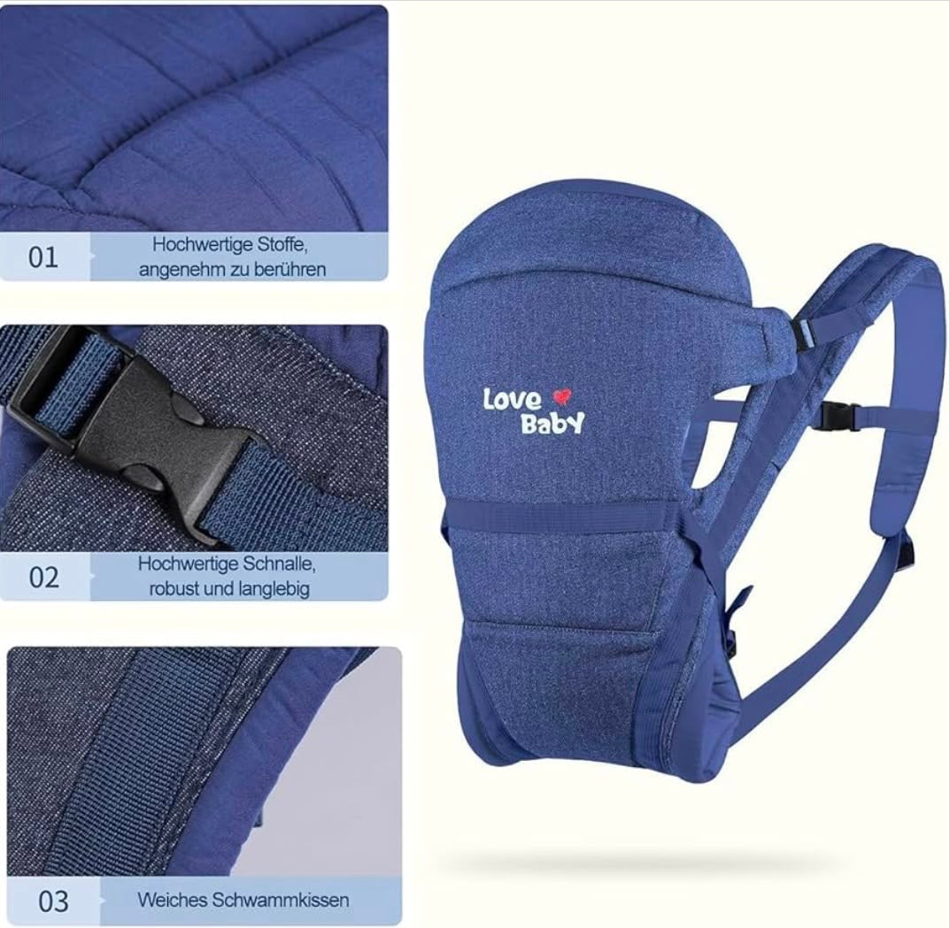 KidSpark XL premium baby carrier | 6 seat positions | premium feel