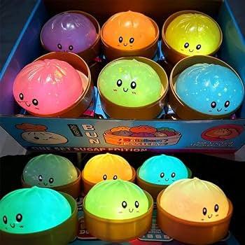 Mystery dumpling glow in the dark squishy toy