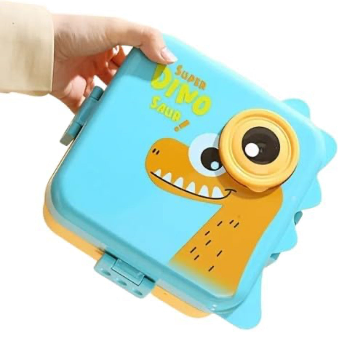 3D Dino plastic 5 compartment, leak-proof,800 ml lunchbox (BPA FREE)