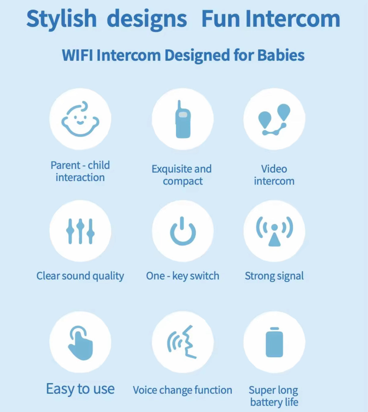 Video Walkie Talkies for Kids | HD Camera, Voice Changer & Screen Display