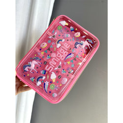 Smiggle embossed large pencil case (girls) - Kidspark