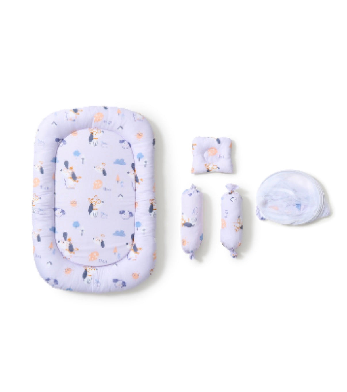 Kidspark neo | baby crib | mosquito net | side pillows