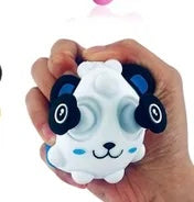 Panda pop eyes + pop it squishy toy