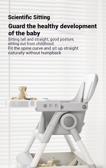 Kidspark Mk3 High chair | 4 in 1 | feeding | storage | portable | EU standards highchair
