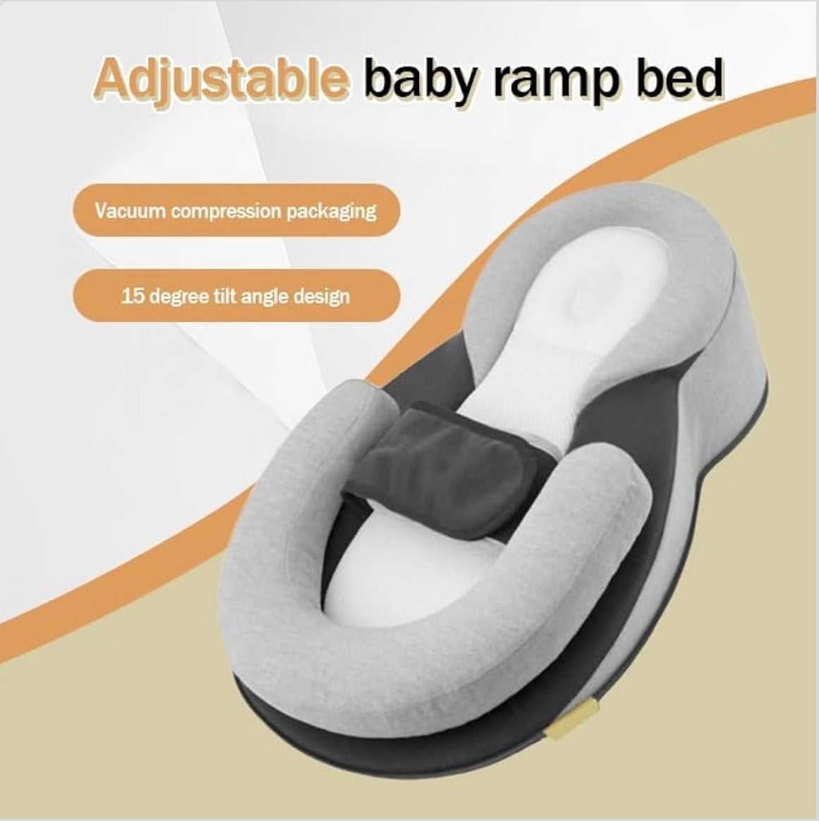 Kidspark Dream Nest baby bed: relieves colic | painful gas and acid reflux | 15° inclination recommended by pediatricians