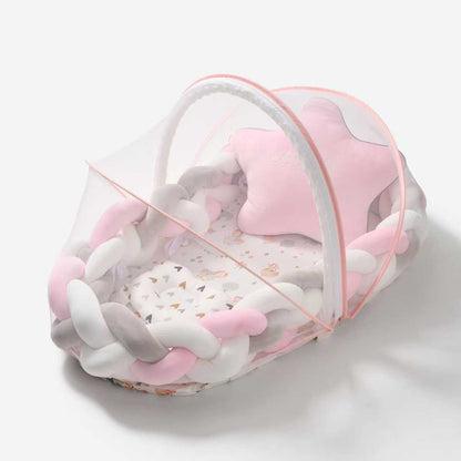 Baby nest 3.0 | Knotted braided  bumpers | Eco friendly | luxury