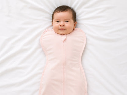 Kidspark Sleepie Pro | pink Premium Baby Swaddle Wrap | 1 TOG | Soft Breathable Newborn Sleep Sack | Anti-Startle Sleep Wrap | 0-6 month