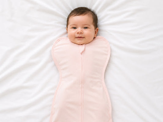 Kidspark Sleepie Pro | pink Premium Baby Swaddle Wrap | 1 TOG | Soft Breathable Newborn Sleep Sack | Anti-Startle Sleep Wrap | 0-6 month