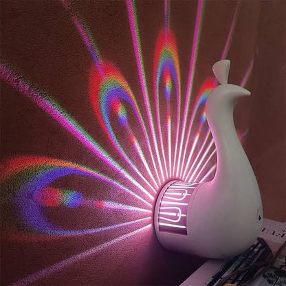 Peacock Lamp Creative Peacock Colorful Projection Wall Lamp