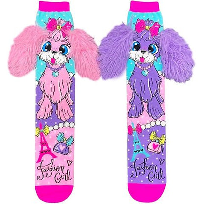 Premium quality 3D knee high puppy socks