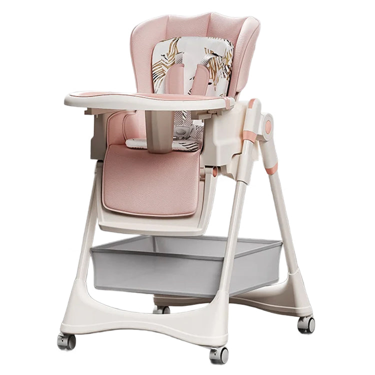 4-in-1  padded Convertible High Chair for Kids Adjustable Baby Feeding Chair with Swing | Recline | Detachable Tray | 5-Point Harness | Foldable Design | Multi-Height & Footrest Settings 6 Months to 5 Years | luxury