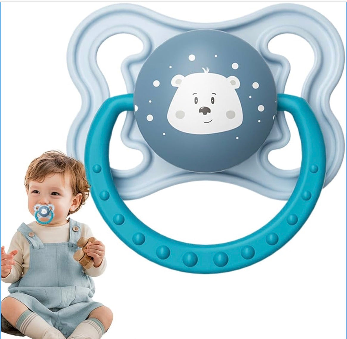 Silicone teether pacifier Binkie | BPA free | Food grade