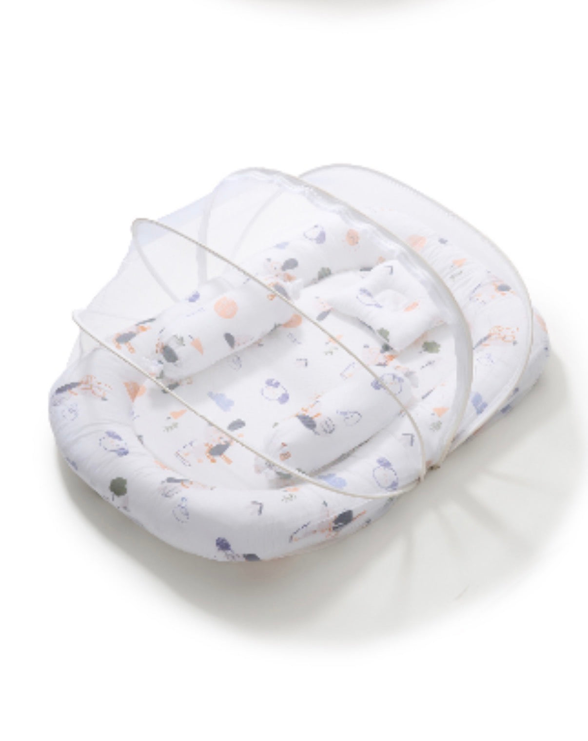 Kidspark neo | baby crib | mosquito net | side pillows