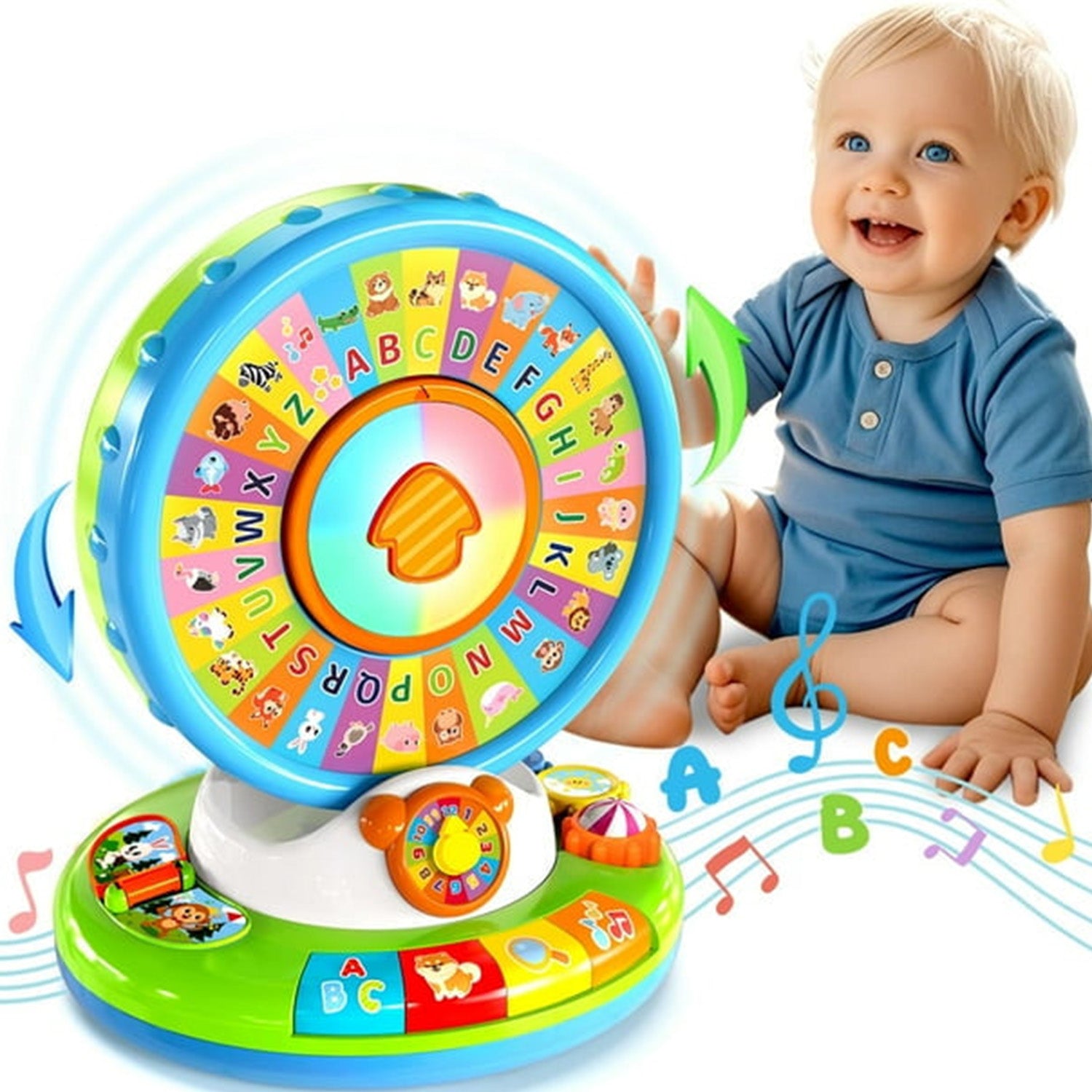 Wheel Learning Toy Five star | spin and sing alphabet zoo wheel β Kidspark