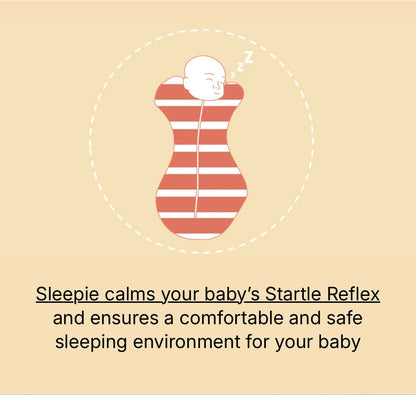 Kidspark Sleepie Pro | flamingo Premium Baby Swaddle Wrap | 1 TOG | Soft Breathable Newborn Sleep Sack | Anti-Startle Sleep Wrap | 0-6 month