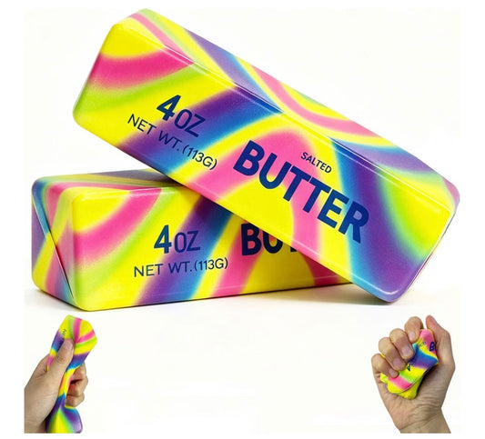 Realistic butter squishy toy