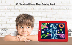 Light up! LED Drawing pad tablet, glow in the dark - Kidspark