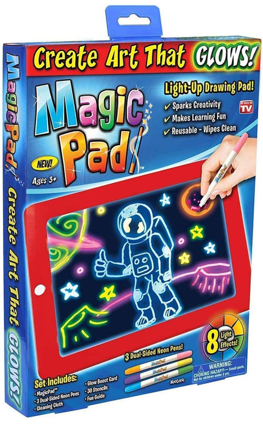 Light up! LED Drawing pad tablet, glow in the dark
