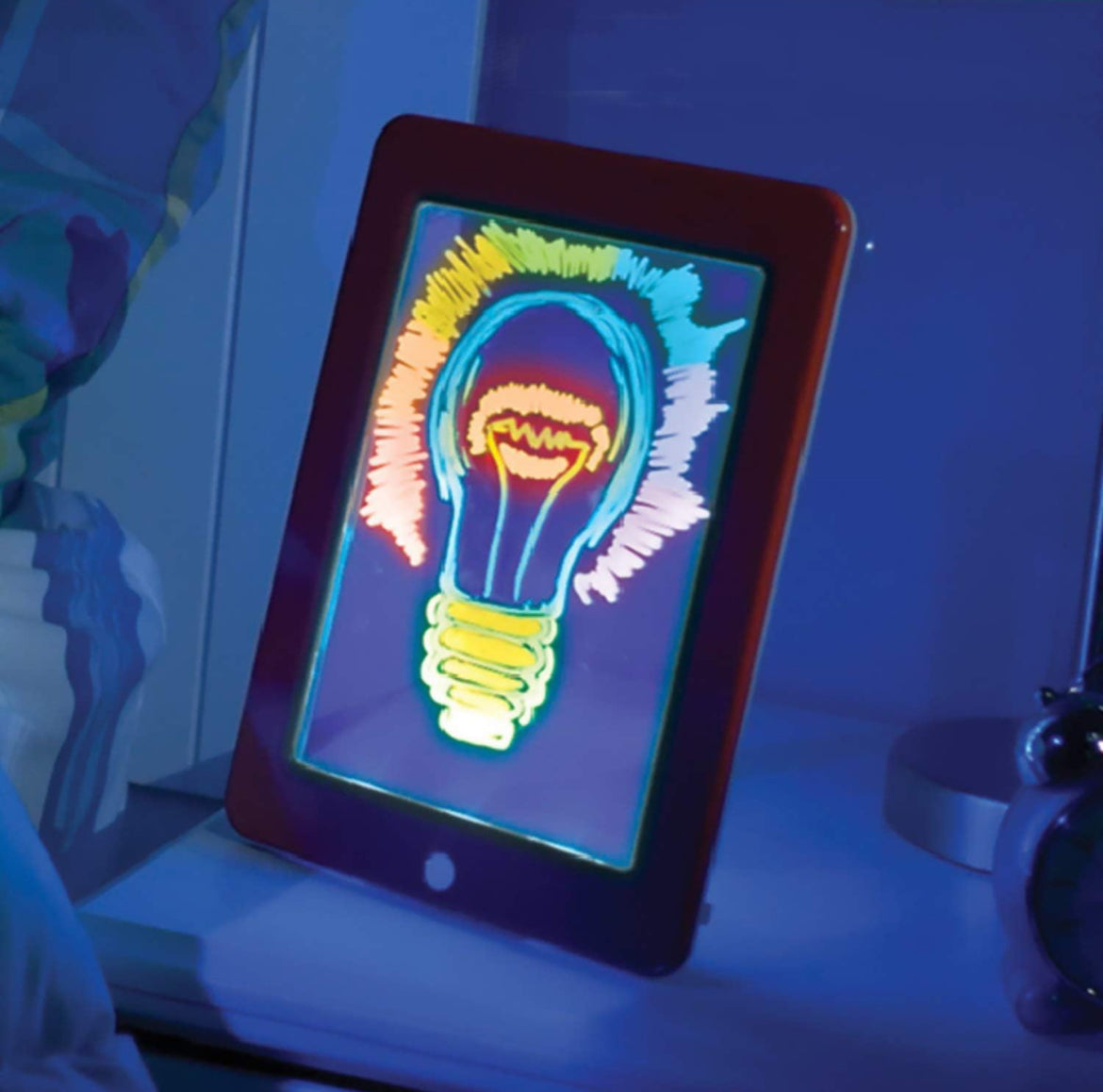 Light up! LED Drawing pad tablet, glow in the dark - Kidspark