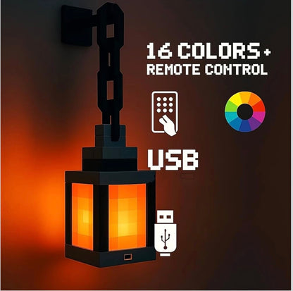 Minecraft detachable hanging lamp | 16 colour LED